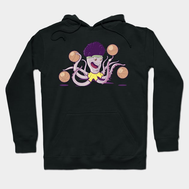 Octopus Basketball Hoodie by mariomoreno